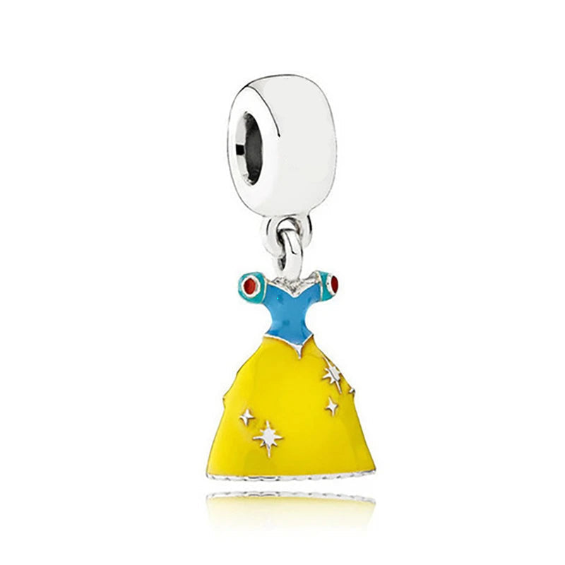 Blue and Yellow Princess Dress Charm